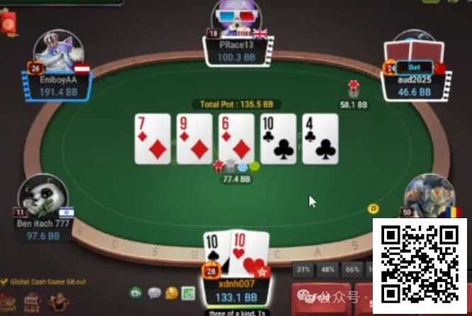 【GG扑克】牌局分析：高难度3bet多人池