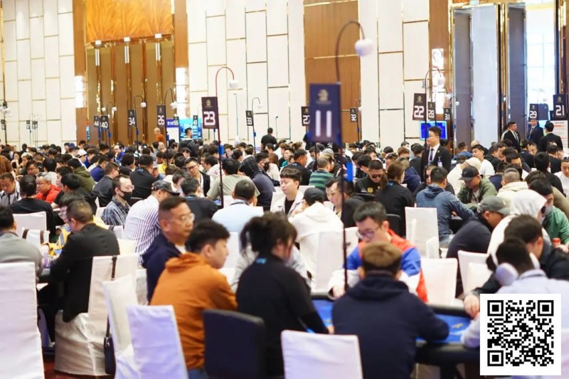 【GG扑克】2025CPG®海棠湾巡游赛 | 主赛第一轮B组778人参赛点燃赛场，郑财40.25万记分牌领衔261人晋级
