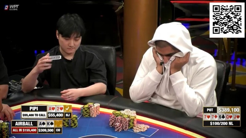 【GG扑克】赔率7:1，竟在6位数底池被空气牌逼得弃掉坚果同花！