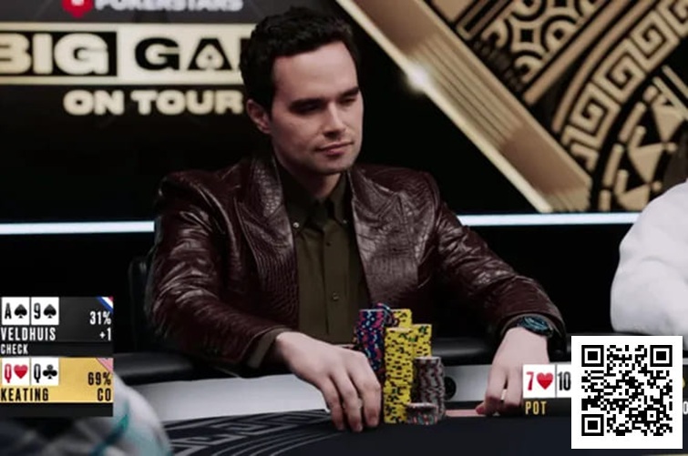 【GG扑克】话题 | 河牌扼杀巨池！Alan Keating与Lex Veldhuis的50万美金对决功亏一篑