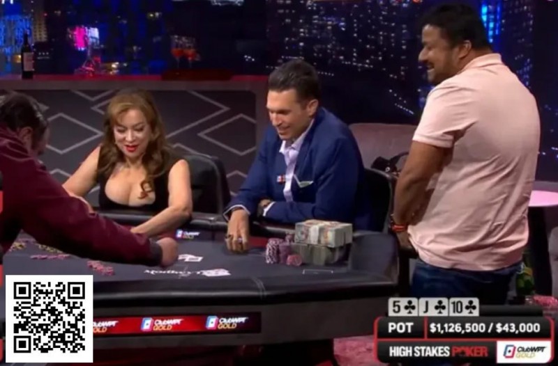 【GG扑克】三人翻牌全下,发四次牌争夺110万美元巨池,A高成为最大赢家