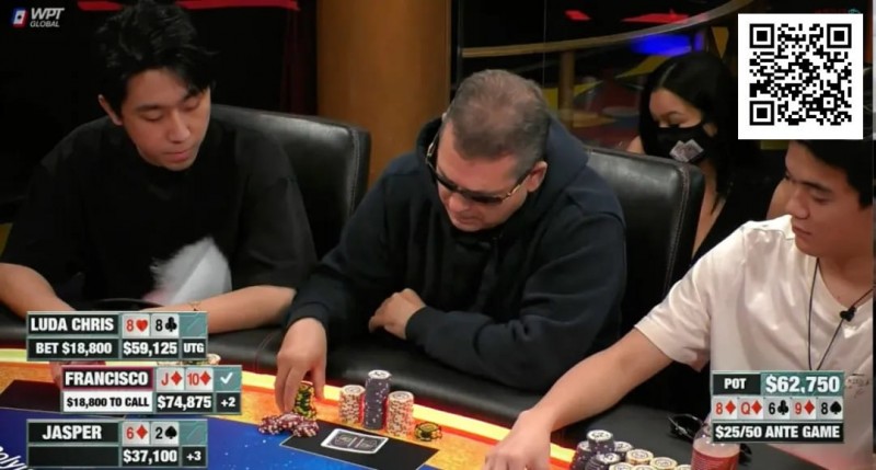 【GG扑克】四条不敌同花顺！Hustler Casino Live诞生19万巨额彩池，Chris Chen这手牌太惨了！