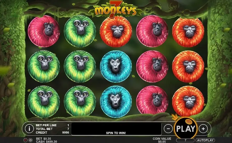 丛林狂欢开启,7只猴子来袭: 尽在大发娱乐城!