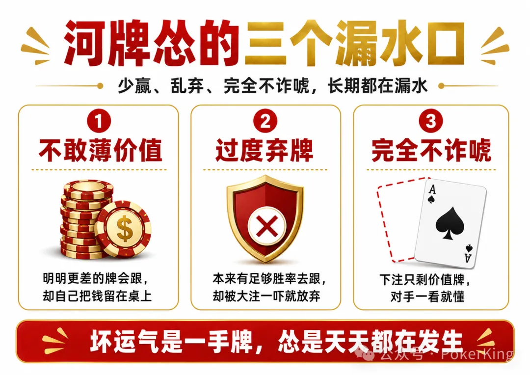 【GG扑克】河牌“怂了”:你明明看见了价值,却没敢下注