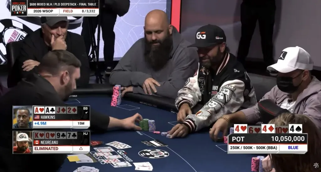 【GG扑克】2026 WSOP快评:600刀混搭赛变成“修罗场”,丹牛撞上霍金斯,葫芦收服同花