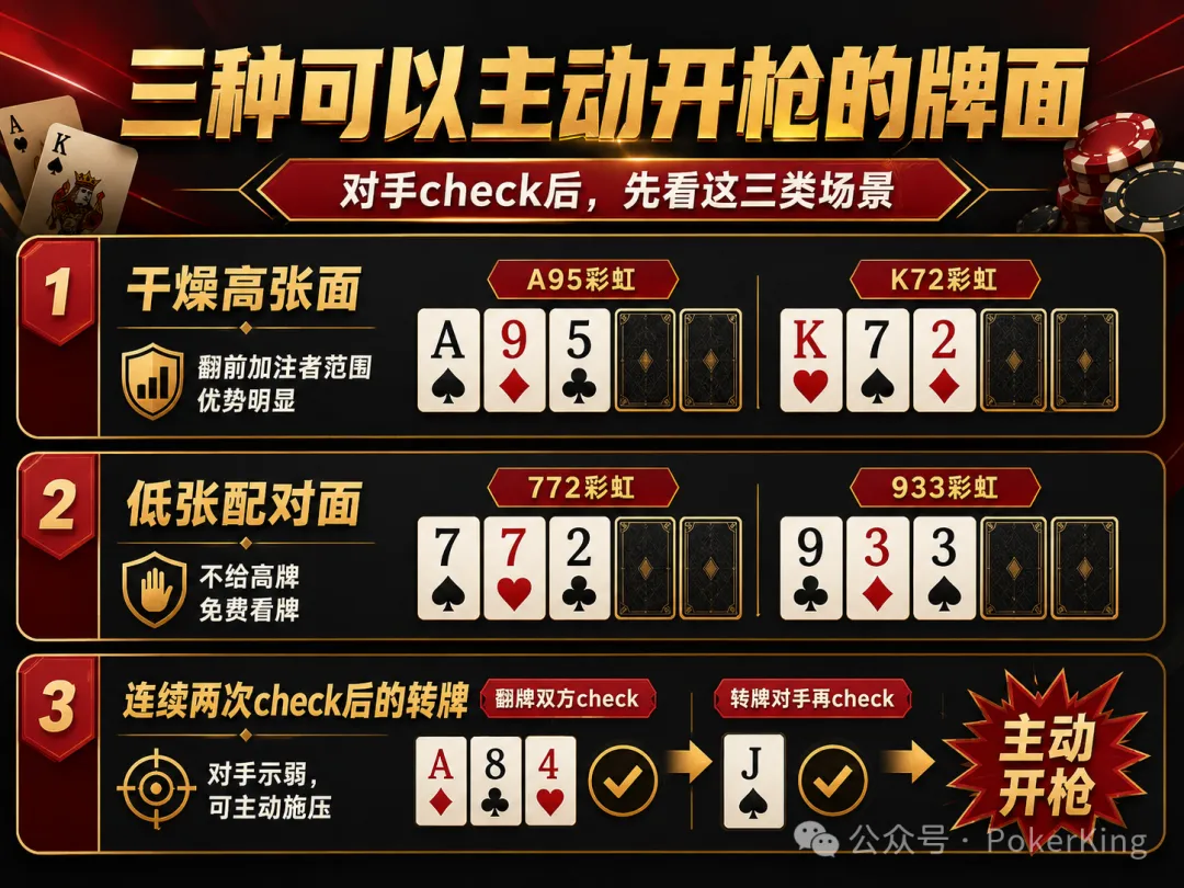 【GG扑克】别再被“免费牌”坑了:翻牌没中,为什么高手反而更敢开枪?