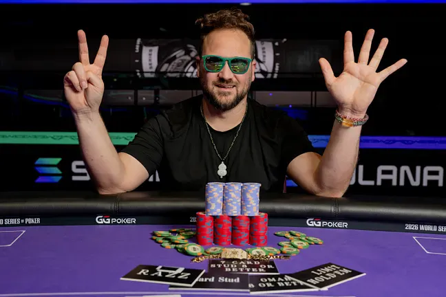 【GG扑克】2026WSOP | 10K H.O.R.S.E.赛朱跃奇获第29名,3K六人桌DannyTang第38名