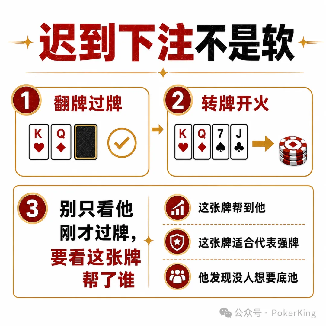 【GG扑克】对手过牌后突然开火?别急着判断,先看这三样