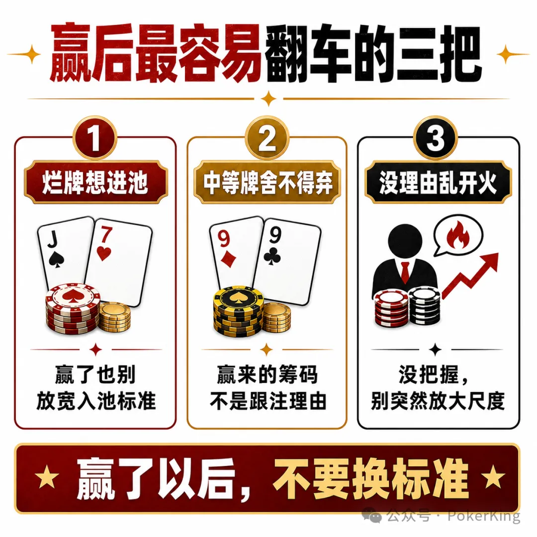【GG扑克】赢钱后的“隐形上头”:比输钱更危险的,是你开始追感觉