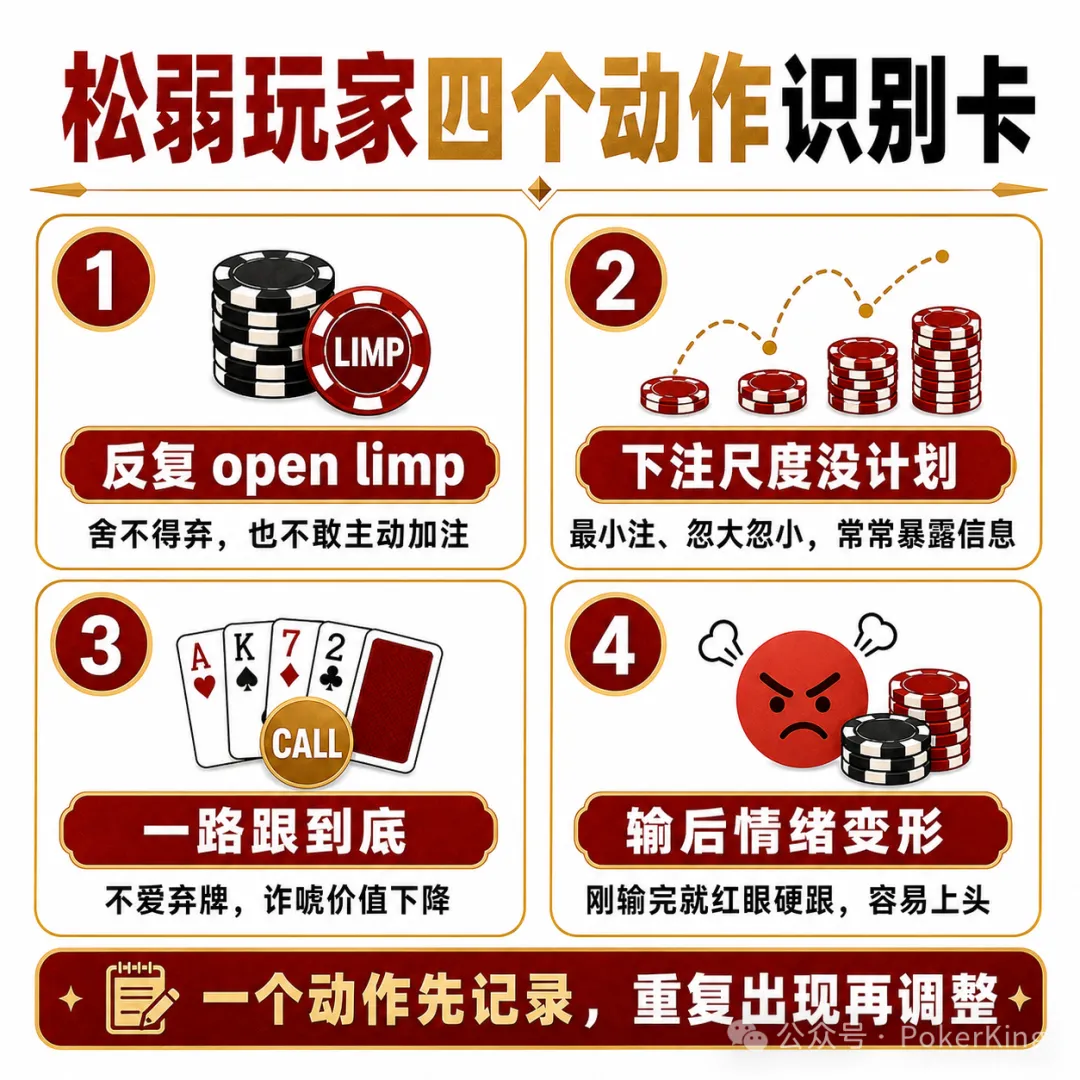 【GG扑克】坐上牌桌,先别急着看牌:四个信号帮你识别桌上的“目标玩家”