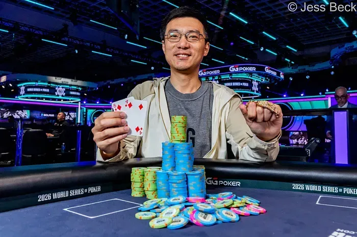 【GG扑克】TikTok中国工程师斩获WSOP金手链,一度仅剩4个大盲
