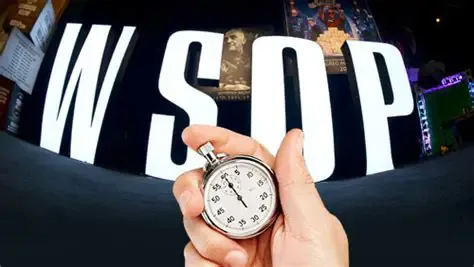 【GG扑克】17分钟长考的代价:全体上钟!WSOP中途改规则玩家当场炸锅