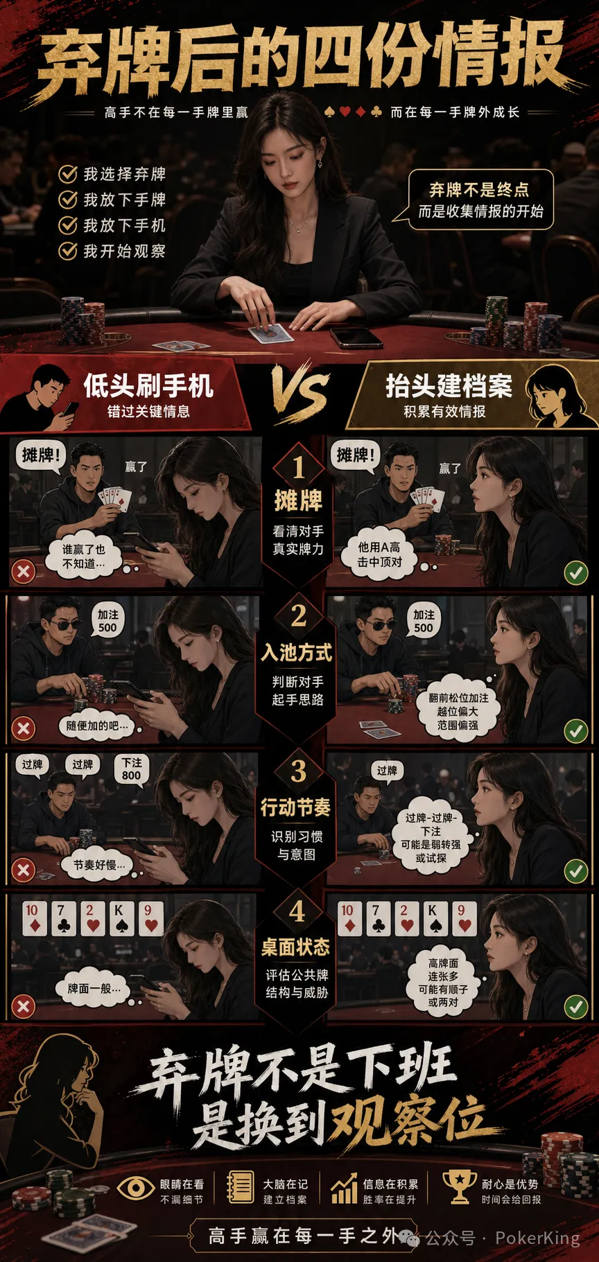 【GG扑克】弃牌后别急着摸手机:四份档案帮你把“发呆时间”变成观察时间