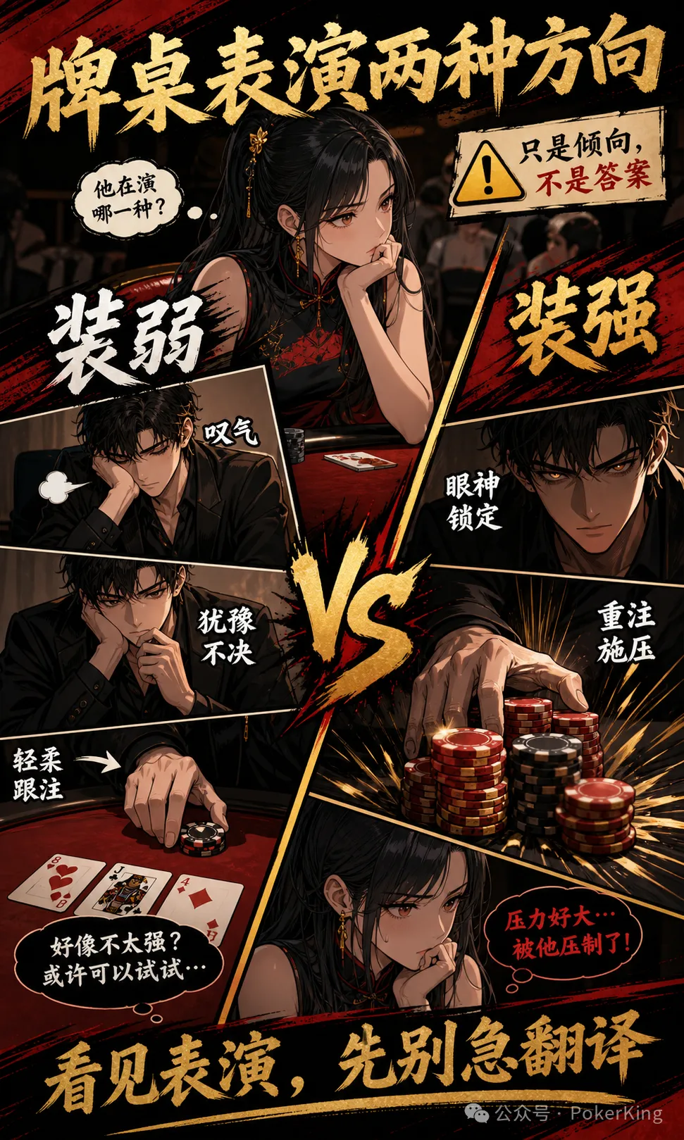 【GG扑克】牌桌台词陷阱：“那我跟吧”到底是强是弱？先看基线再拆表演