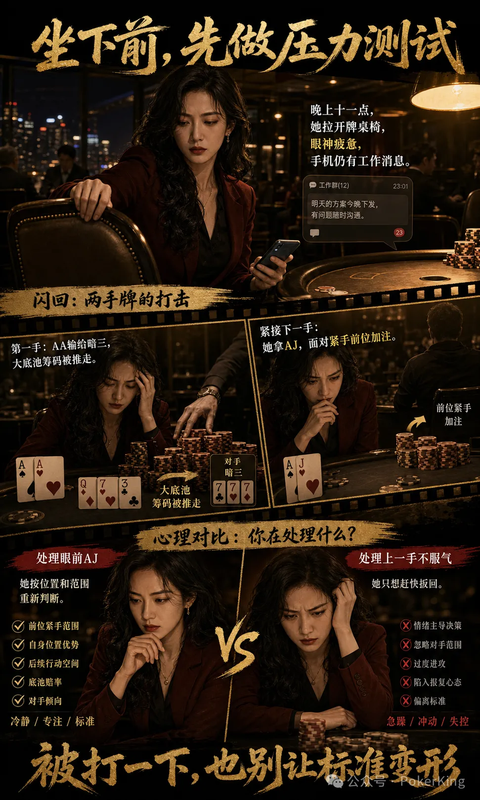 【GG扑克】坐下前问自己一句:第一手输大底池,下一手还能重新判断吗?