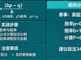 体育投注中的“凯利公式”实战应用教程